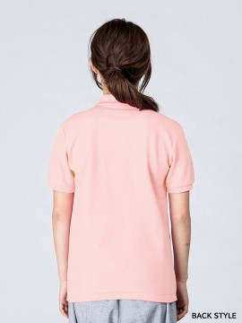 00141-NVP 5.8オンス T/Cポロシャツ(ポケット無し) バックスタイル