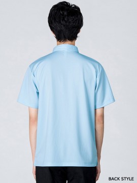 00331-ABP 4.4oz ドライボタンダウンポロシャツ(ポケット付) バックスタイル