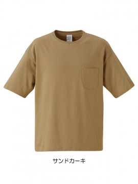 5008 5.6オンス ビッグシルエット Tシャツ(ポケット付) 拡大画像