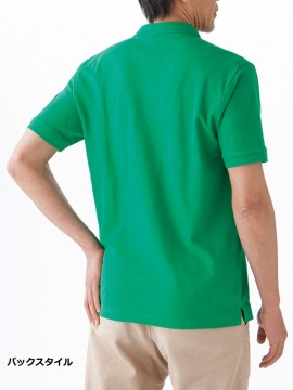 MS3113 6.5oz ＣＶＣ鹿の子ドライポロシャツ バックスタイル