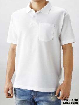 APP-260 ポケット付き アクティブ ポロシャツ メンズ着用イメージ