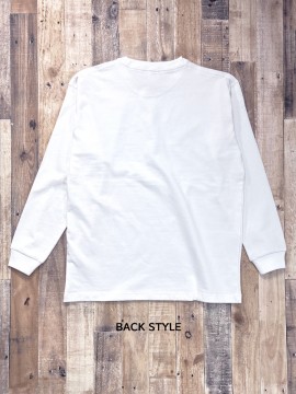 MS1608 10.2オンス ヘビーウェイトロングスリーブＴシャツ バックスタイル