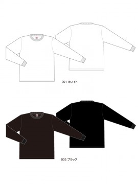 00114-BCL 5.6オンス ヘビーウェイトビッグLS-Tシャツ スタイル