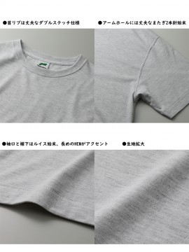 1105 5.6オンス トライブレンド ビッグシルエット Tシャツ 詳細