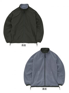 7493 シェル フリース リバーシブル スタンド ジャケット 拡大画像