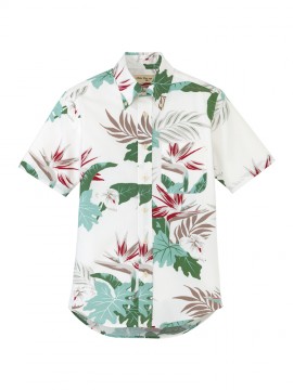 FB4518U アロハシャツ（リーフ柄） 拡大画像
