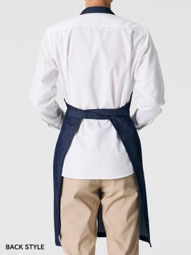 FK7190 胸当てエプロン バックスタイル