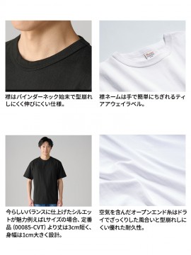 00087-OET 5.9オンス オープンエンドTシャツ 詳細